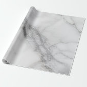 Wit Marmer Cadeaupapier (Uitgerold)