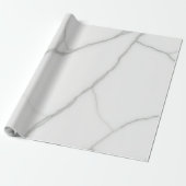Wit Marmer Cadeaupapier (Uitgerold)