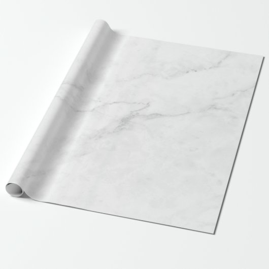 Wit Marmer Cadeaupapier (Uitgerold)
