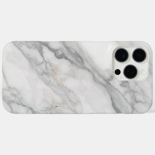 Wit Marmer Case-Mate iPhone Case (Achterkant (horizontaal))