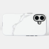 Wit Marmer Case-Mate iPhone Case (Achterkant (horizontaal))