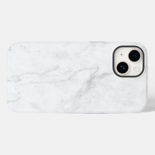 Wit Marmer Case-Mate iPhone Case (Achterkant (horizontaal))