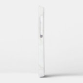 Wit Marmer Case-Mate iPhone Case (Achterkant / Links)