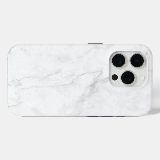 Wit Marmer Case-Mate iPhone Case (Achterkant (horizontaal))