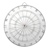 Wit marmer dartbord (Voorkant)