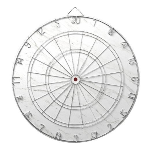 Wit marmer dartbord (Voorkant)