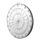 Wit marmer dartbord (Voorkant Rechts)