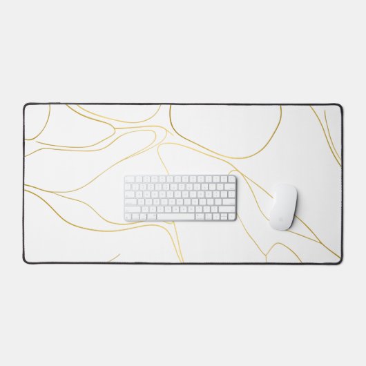 Wit marmer elegant bureaumat (Keyboard & Muis)