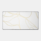 Wit marmer elegant bureaumat (Voorkant)