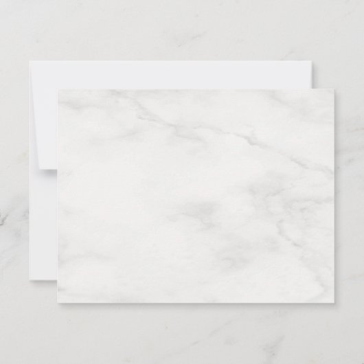 Wit Marmer Elegant Goud Splash Monogram Sjabloon (Achterkant)