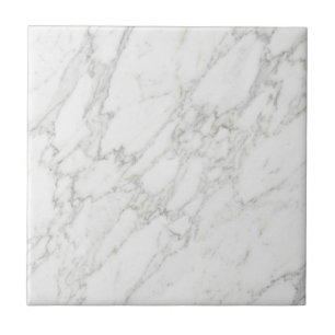 Wit Marmer Elegant Minimalistische Luxe Design Tegeltje