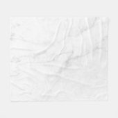 Wit Marmer Fleece Deken (Voorkant (Horizontaal))