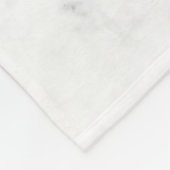 Wit Marmer Fleece Deken (Hoek)