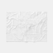Wit Marmer Fleece Deken (Voorkant (Horizontaal))