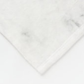 Wit Marmer Fleece Deken (Hoek)