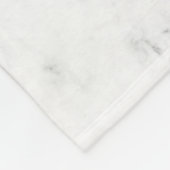 Wit Marmer Fleece Deken (Hoek)
