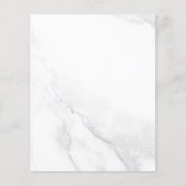 Wit Marmer Flyer (Voorkant)