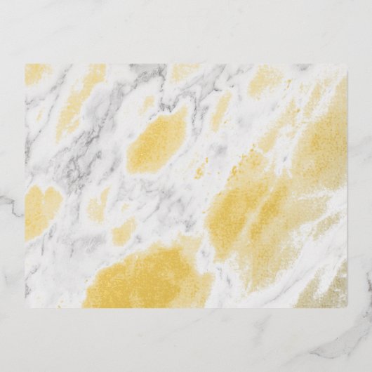 Wit Marmer Folie Feestdagen Briefkaart (Voorkant)