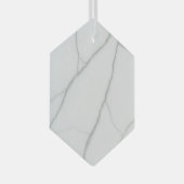 Wit Marmer Glas Ornament (Voorkant Rechts)
