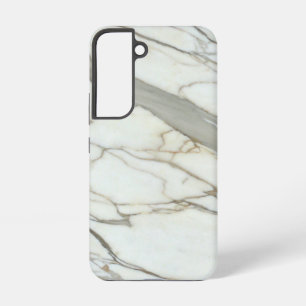 Wit marmer graniet luxe natuurlijke textuur samsung galaxy hoesje