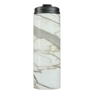 Wit marmer graniet luxe natuurlijke textuur thermosbeker
