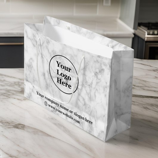 Wit marmer groot cadeauzakje