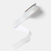 Wit Marmer Grosgrain Lint (Achterkant)