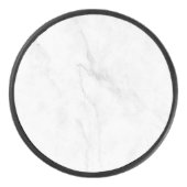 Wit Marmer Hockey Puck (Voorkant)