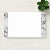 Wit marmer ingelijst bericht het merkt op post-it® notes (Kantoor)