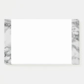 Wit marmer ingelijst bericht het merkt op post-it® notes (Voorkant)