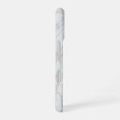 Wit Marmer iPhone 16 Hoesje (Rechterkant)