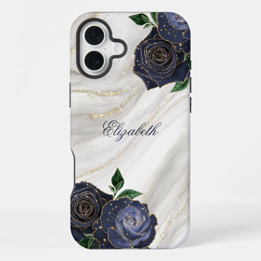 Wit Marmer iPhone Hoesje (Achterkant)