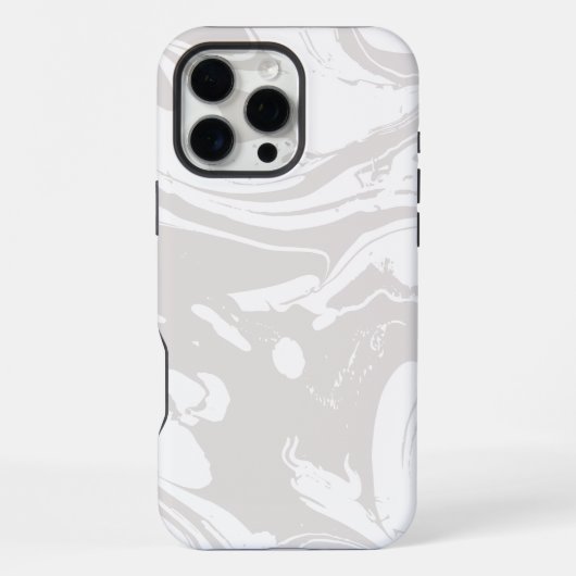 Wit Marmer iPhone Hoesje (Achterkant)