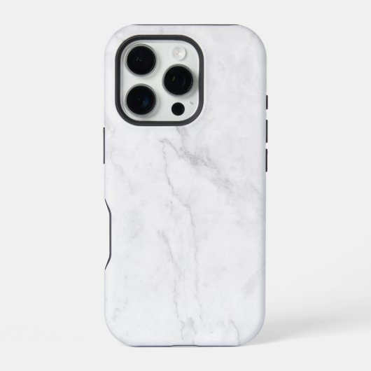 Wit Marmer iPhone Hoesje (Achterkant)