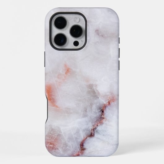 Wit Marmer iPhone Hoesje (Achterkant)