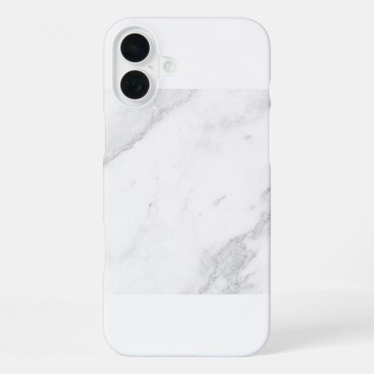 Wit Marmer iPhone Hoesje (Achterkant)