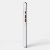 Wit Marmer iPhone Hoesje (Linkerkant)