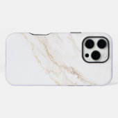 Wit Marmer iPhone Hoesje (Achterkant horizontaal)