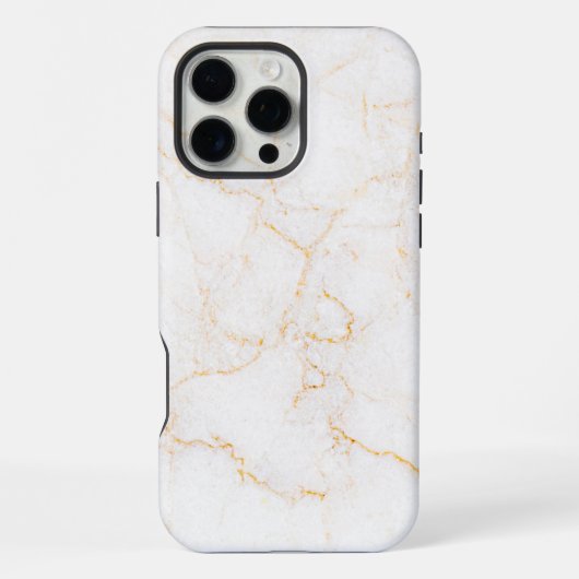 Wit Marmer iPhone Hoesje (Achterkant)