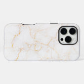 Wit Marmer iPhone Hoesje (Achterkant horizontaal)
