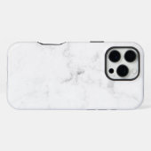 Wit Marmer iPhone Hoesje (Achterkant horizontaal)
