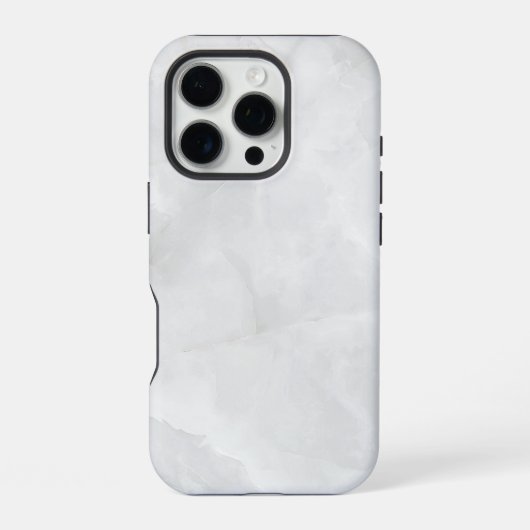 Wit Marmer iPhone Hoesje (Achterkant)