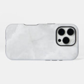 Wit Marmer iPhone Hoesje (Achterkant horizontaal)