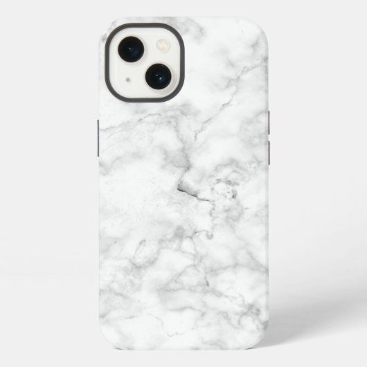 Wit marmer iPhone hoesje (Achterkant)