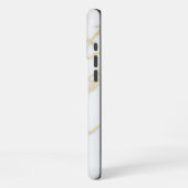 Wit Marmer iPhone Hoesje (Linkerkant)