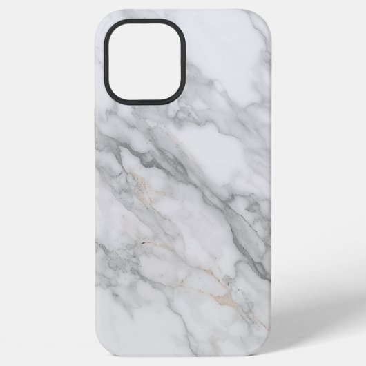 Wit Marmer iPhone Hoesje (Achterkant)