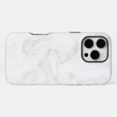 Wit Marmer iPhone Hoesje (Achterkant horizontaal)