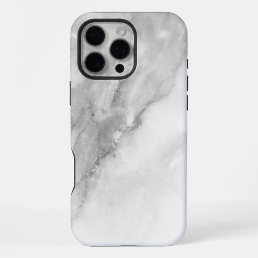 Wit Marmer iPhone Hoesje (Achterkant)