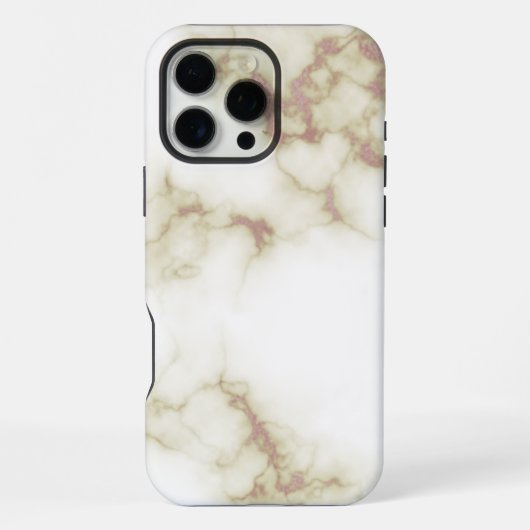 Wit Marmer iPhone Hoesje (Achterkant)