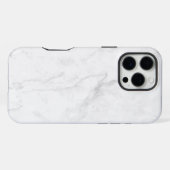Wit Marmer iPhone Hoesje (Achterkant horizontaal)